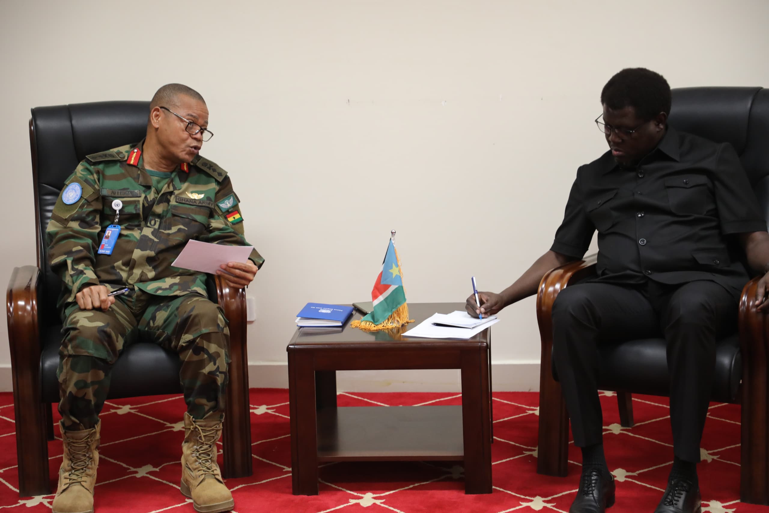 Deputy Minister Meets with Acting Head of Mission and Force Commander of UNMISS